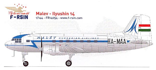 FR14054 Ilyushin 14 Malev-C