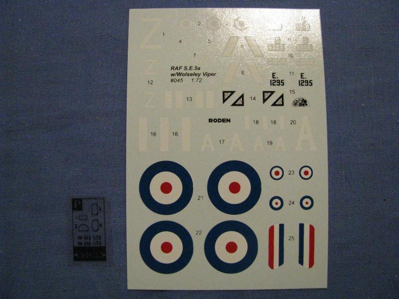 RAF S.E.5a matrica és fólia