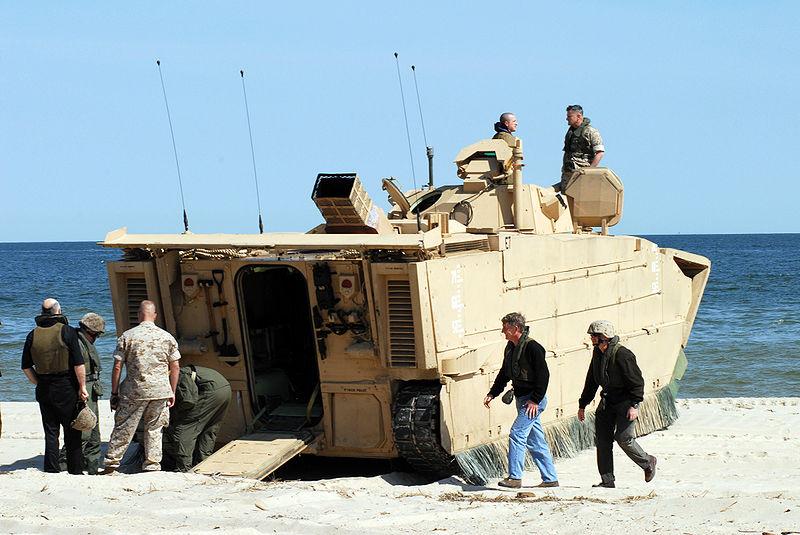 800px-US_Navy_070501-N-7987M-555_Department_of_Defense_personnel_and_Marines_tour_an_Expeditionary_Assault_Vehicle_(EFV)_during_a_capabilities_exercise_at_Naval_Amphibious_Base_Little_Creek