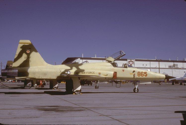 865a F-5E, Aggressor Sqdn., 0865Nellis AFB, NV, June 1981