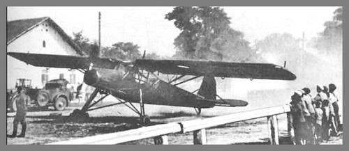 Friesler Fi-156 Storch Plane in Eastern Village On a dusty village street, local boys check out an Axis Storch aircracft, famous for its short landings and take-offs. The national identity of this particular German-made liason plane may be Hungarian but it
