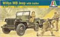 Willys MB Jeep with Trailer