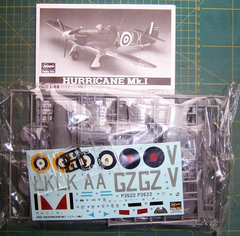 Hurricane Mk.I Hasegawa 1-48 doboz nélkül