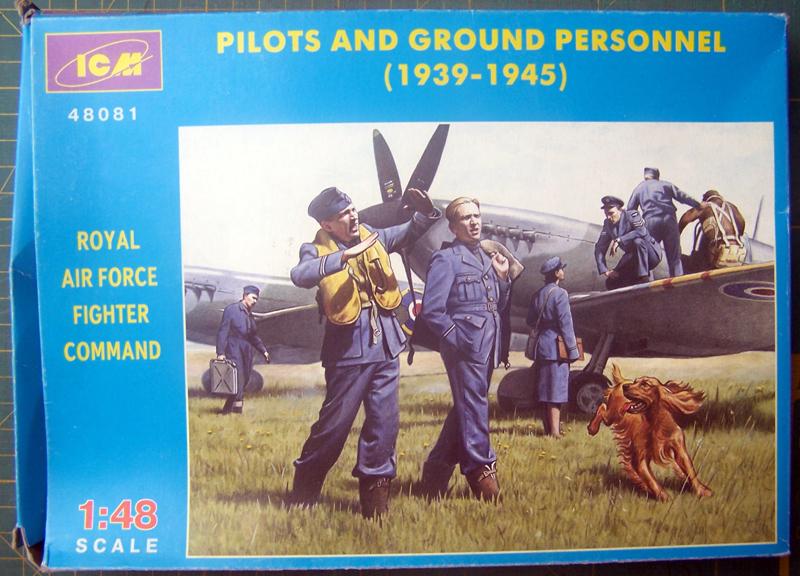 RAF Pilots and Ground Personnel ICM 1-48