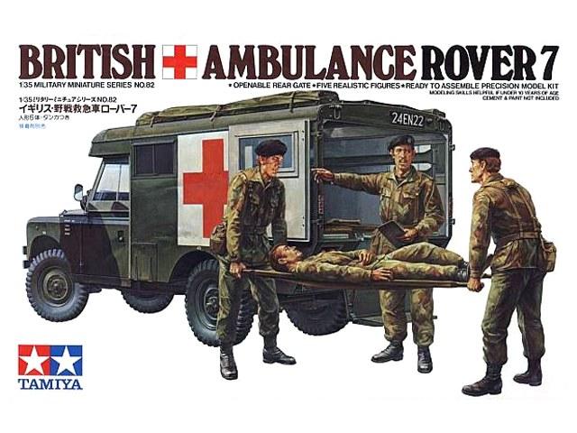 Rover 7 - British 3/4ton Ambulance; 5 figurával