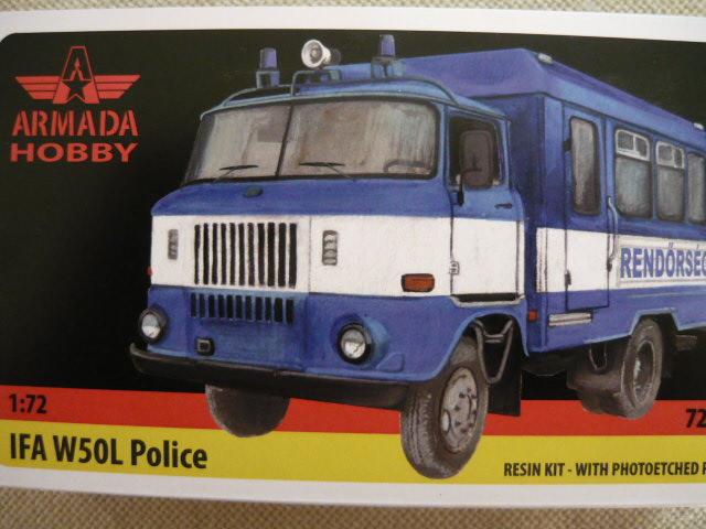 05 Armada Hobby 1-72 IFA W50 K.Rendőrség Busz műgyanta + réz 4.500,- Ft