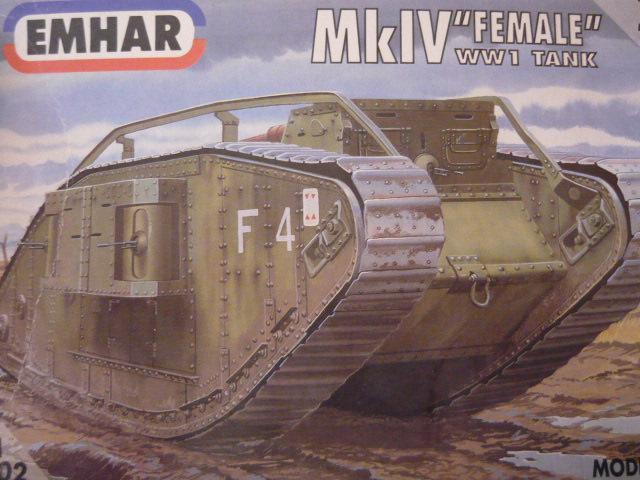 16 EMHAR 1-72 MkIV I.vh-ús tank fröccsöntött 4.500,- Ft