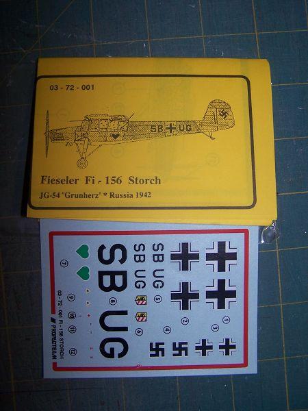 Fi-156 Storch matrica Propagteam 1-72