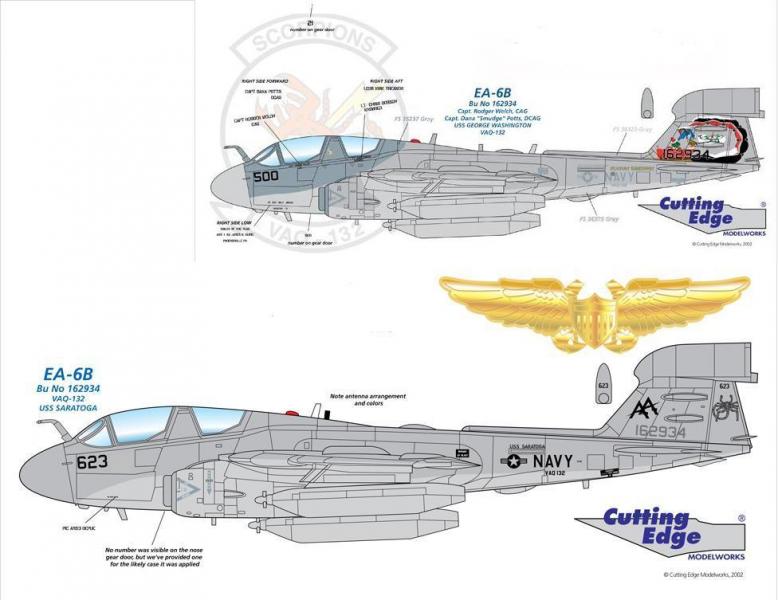 EA-6B Prowler , Decal Set

1/72 matrica ; 2.500.-