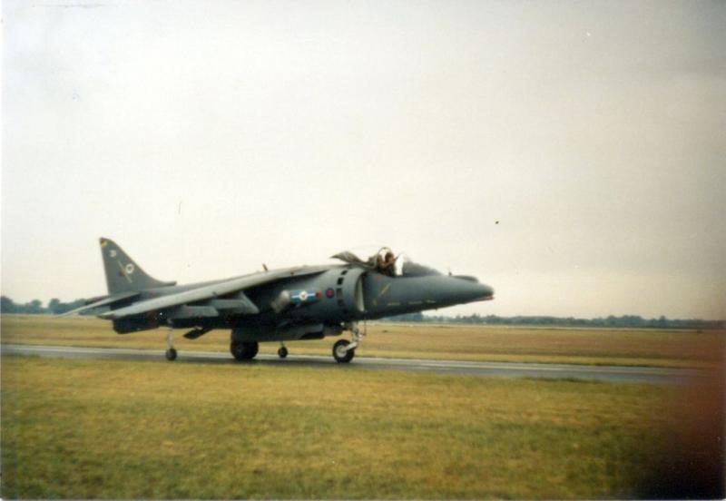 Harrier a földön