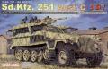 Sd.Kfz. 251/1 Ausf. C (3 in 1!); 4 bónusz figura+sofőr, szemenkénti lánctalp, fém lövegcső, réz lőszerek, maratások