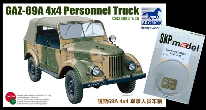 Bronco GAZ-69A + SKP131 lámpák   8990.-