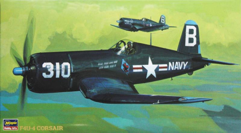 Vought F4U-4 Corsair; pilóta figurával