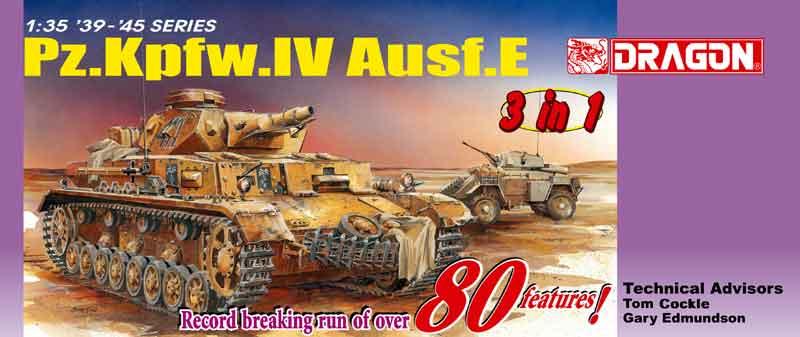 Pz.Kpfw. IV Ausf.E (3 in 1!); General Guderian figura, magic track, fém lövegcső, réz lőszerek, maratások, fém vontatókábel