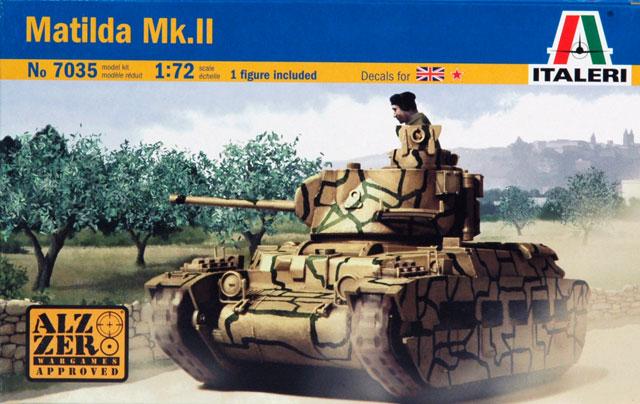 Matilda Mk.II; 1 figurával, angol és szovjet matrica