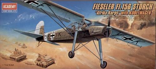 Academy-1-72---Fieseler-Fi-156---Storch---with-Afrika-Korps-Kubelwagen--221250