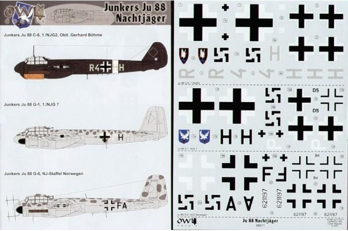 junkers-ju-88-night-fighter-1-48-owl-aircraft-decals-48011