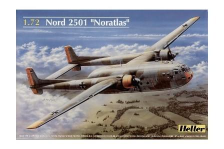 nord-2501-noratlas-abziehbilder-luftwaffe-france-1-72-heller-modellflugzeug-80374
