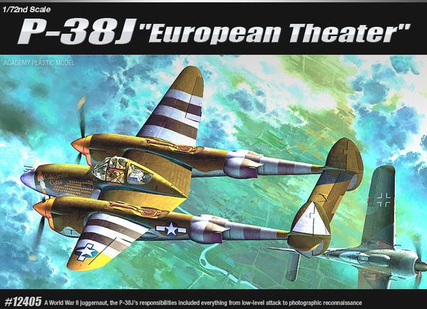 Academy 12405 - 1/72 P-38J European Theater - 4500ft