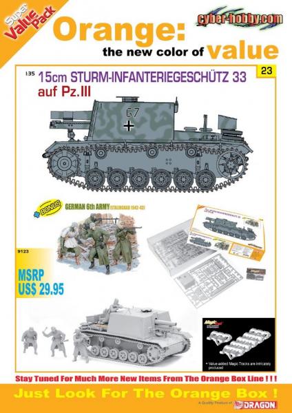 15cm Sturm-Infanteriegeschütz 33 Ausf. Pz III + German 6th Army Stalingrad 1942-43(4 figura) maratás, magic track
