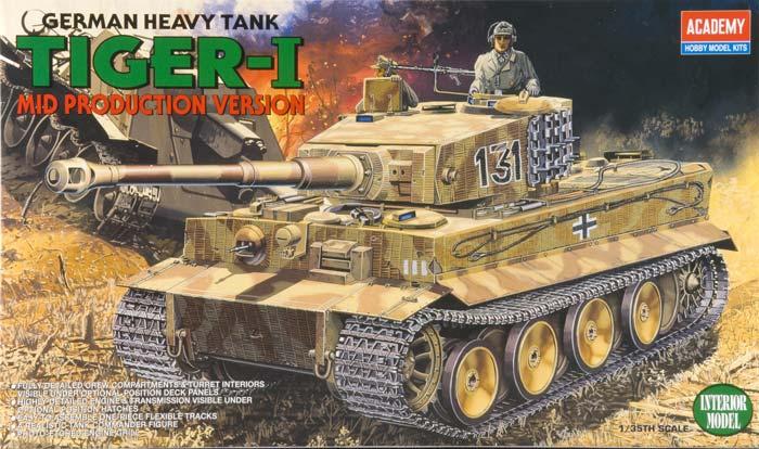 Academy 1387 - 1/35 Tiger I Mid Version with interior - 8500ft