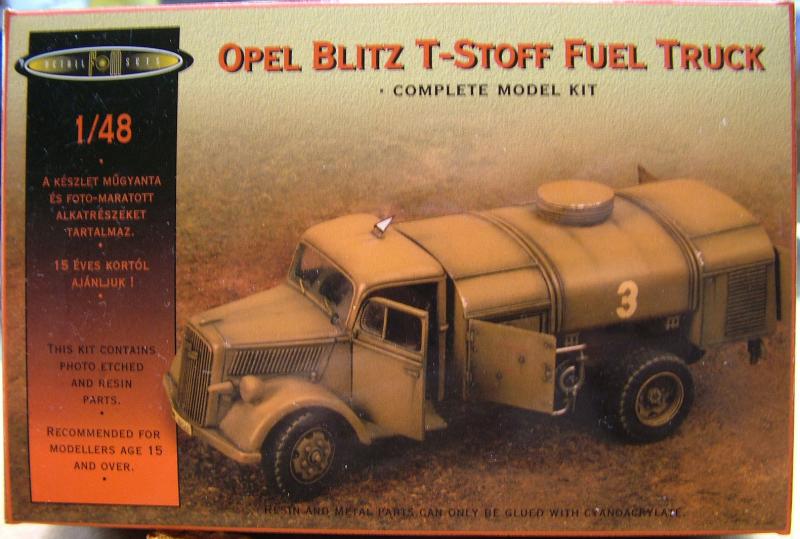 Opel Blitz T-Stoff Fuel truck; gyanta + maratás