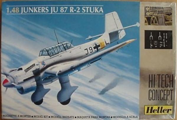 1/48 Heller Ju-87 Stuka 2500Ft (fém feljavítók nélkül, de így is teljesen megépíthető)