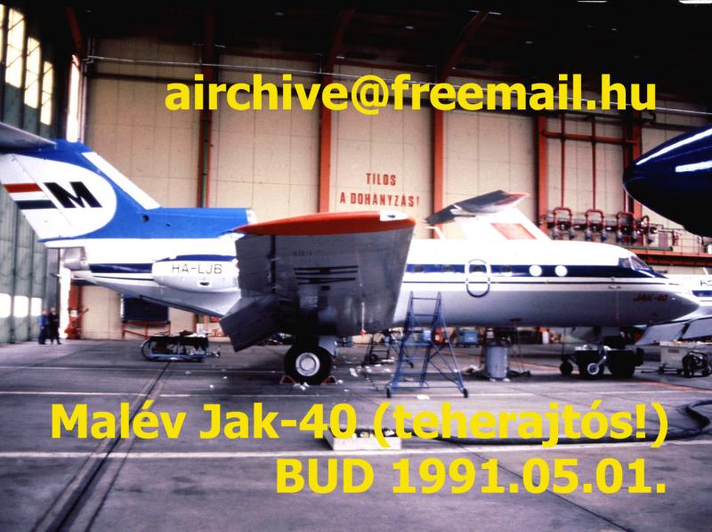 Malév Jak-40 HA-LJB BUD 91.5