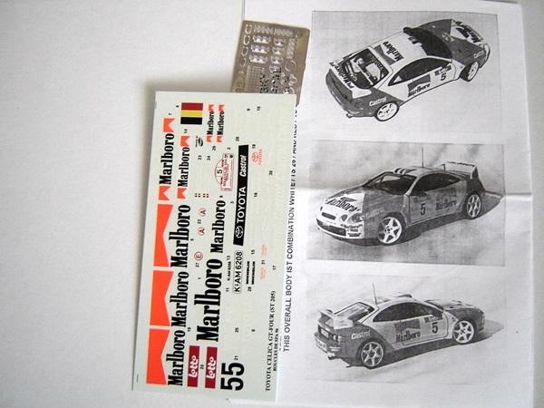 Toyota Celica GT-FOUR Marlboro matrica+fotómaratás,Reji,2000 forint