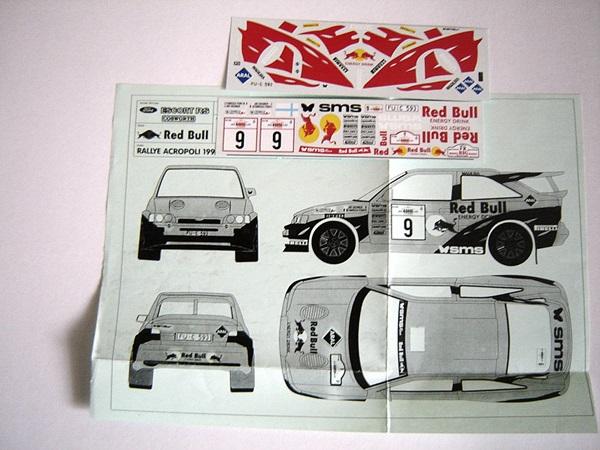 Ford Escort RS Cosworth Red Bull Matrica,Big Modell,1500 forint