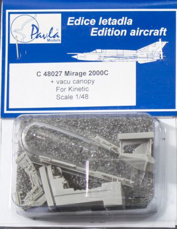 Pavla C48027 Mirage 2000C Cockpit Set Kinetic 3000 ft.-