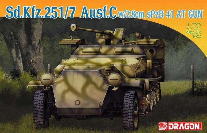 Sd.Kfz. 251/7 Ausf.C w/2.8cm sPzB 41 AT Gun; maratás