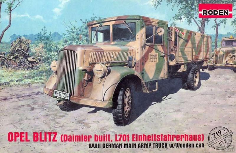 OPEL BLITZ (Daimler built, L701 Einheitsfahrerhaus) w Wooden cab