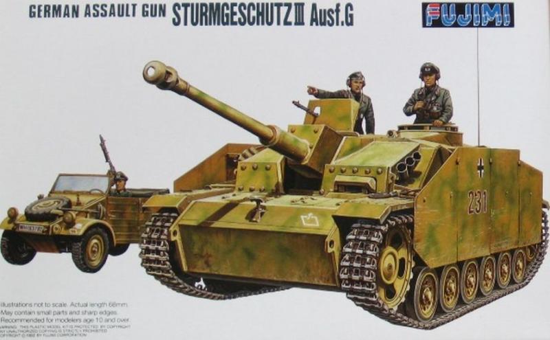 Sturmgeschutcz III Ausf. G; (2 tankos figurával) + Kübelwagen(sofőrrel)