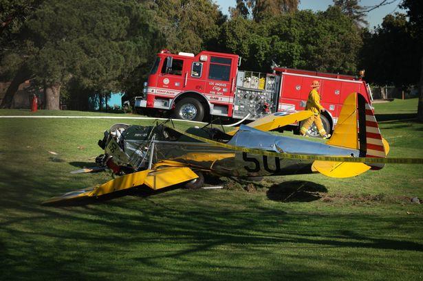 The-small-plane-owned-by-US-actor-Harrison-Ford-is-seen-after-crashing-at-the-Penmar-Golf-Course