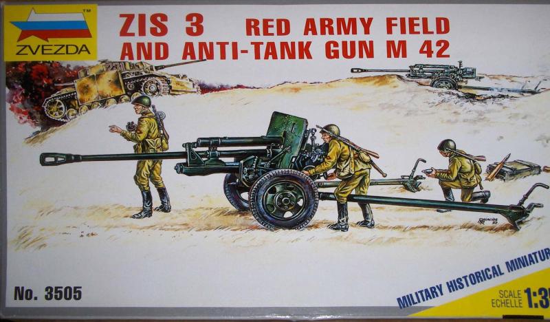 ZIS-3 Soviet anti tank gun; 3 fős kezelő személyezet