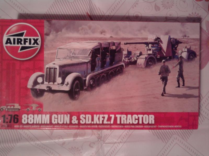 AIRFIX 1:76 88mm gun & sd.kfz7 2500ft