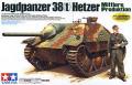 megkezdett Tamiya Hetzer ET marassal, friul lánccal, fújósablonnal, panzerart pótkerékkel 15000,-+ posta