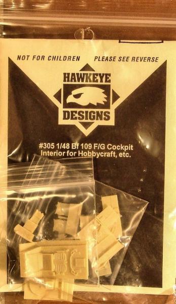 HawkeyeDesignsBf109Gkabin+kerék+kipufogó+levegőbeömlőkÁraEgyütt3500-ft