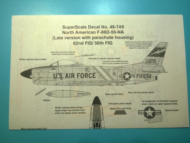 SuperScale Decal 48746 F-86D:     1000.- 

SuperScale Decal 48746 F-86D:     1000.-