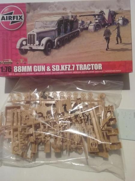 AIRFIX 1:76 88mm gun & sd.kfz7 3000ft