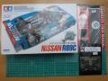 Nissan R89C Tamiya versenyautó makett + SMS karbon matrica + SMS fotómaratás