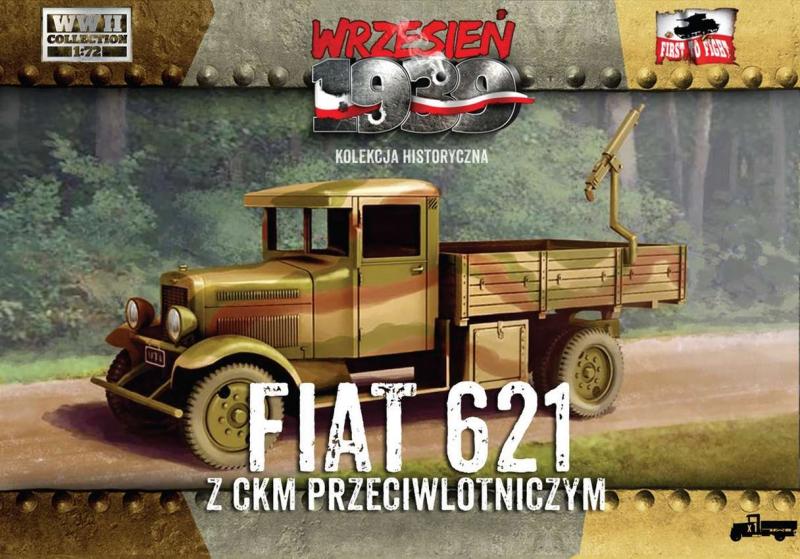 Polski Fiat 621 with heavy Anti Aircraft MG
