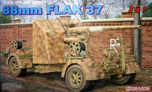 Dragon 6287 88mm FLAK 37 3in1 11000.-Ft