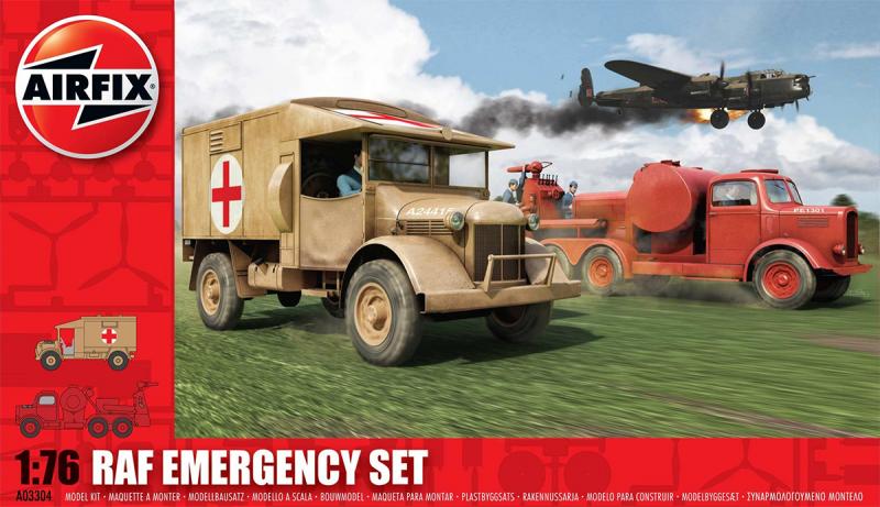 RAF Emergency set; tűzoltó + mentő + 11 figura