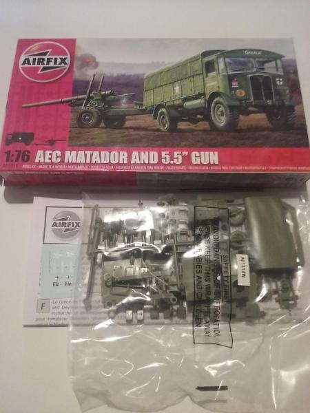 AIRFIX 1:72 AEC MATADOR AND 5.5 GUN 2000FT