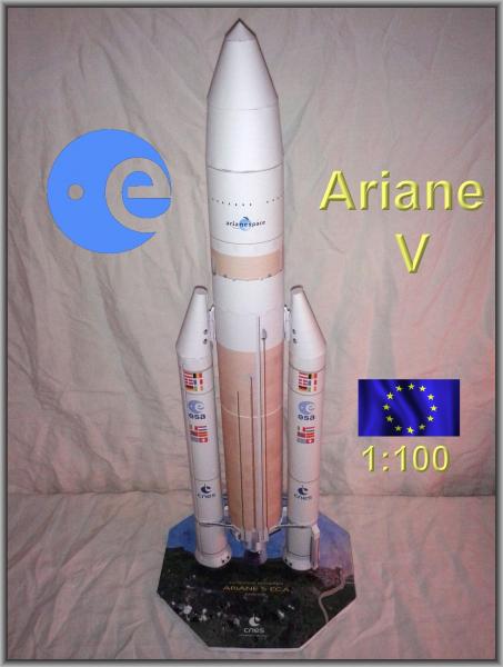 Ariane V (papírmakett 1:100)