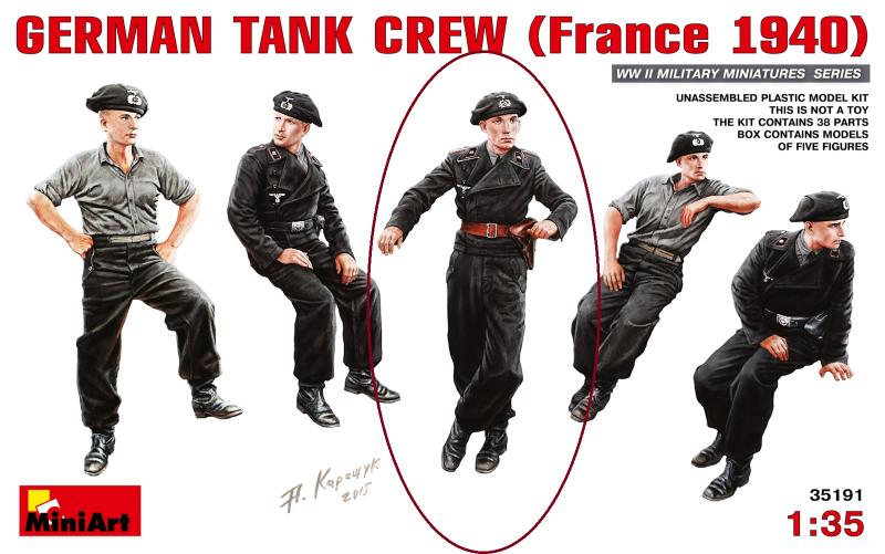 35191  mINIART German Tank Crew France 1940 (7)