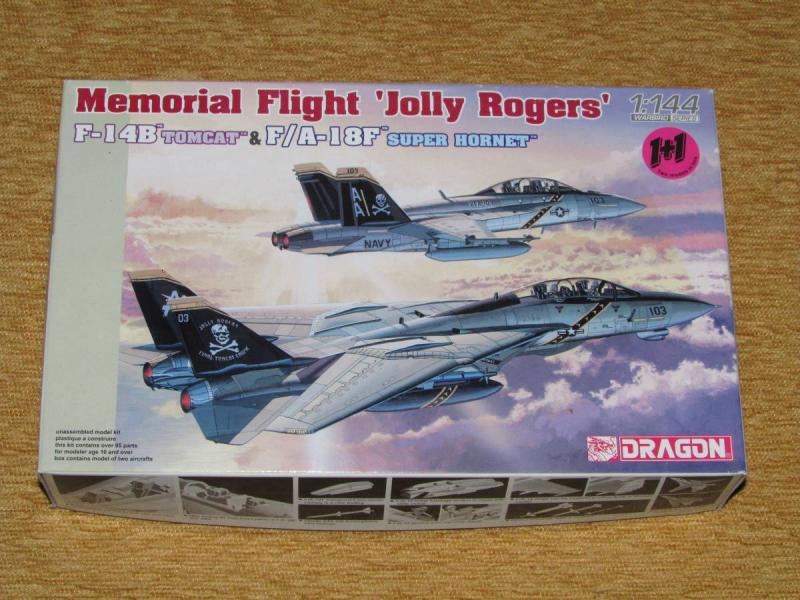 Dragon 1_144 F-14B Tomcat & F_A-18F Super Hornet Memorial Flight 