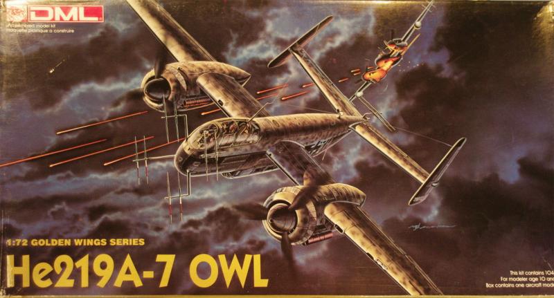 He-219A-7 Owl; maratás, minimálisan elkezdve, matrica nélkül